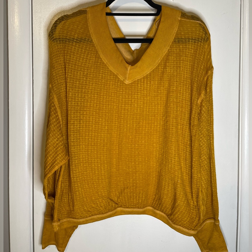 Yellow long sleeve -Free People